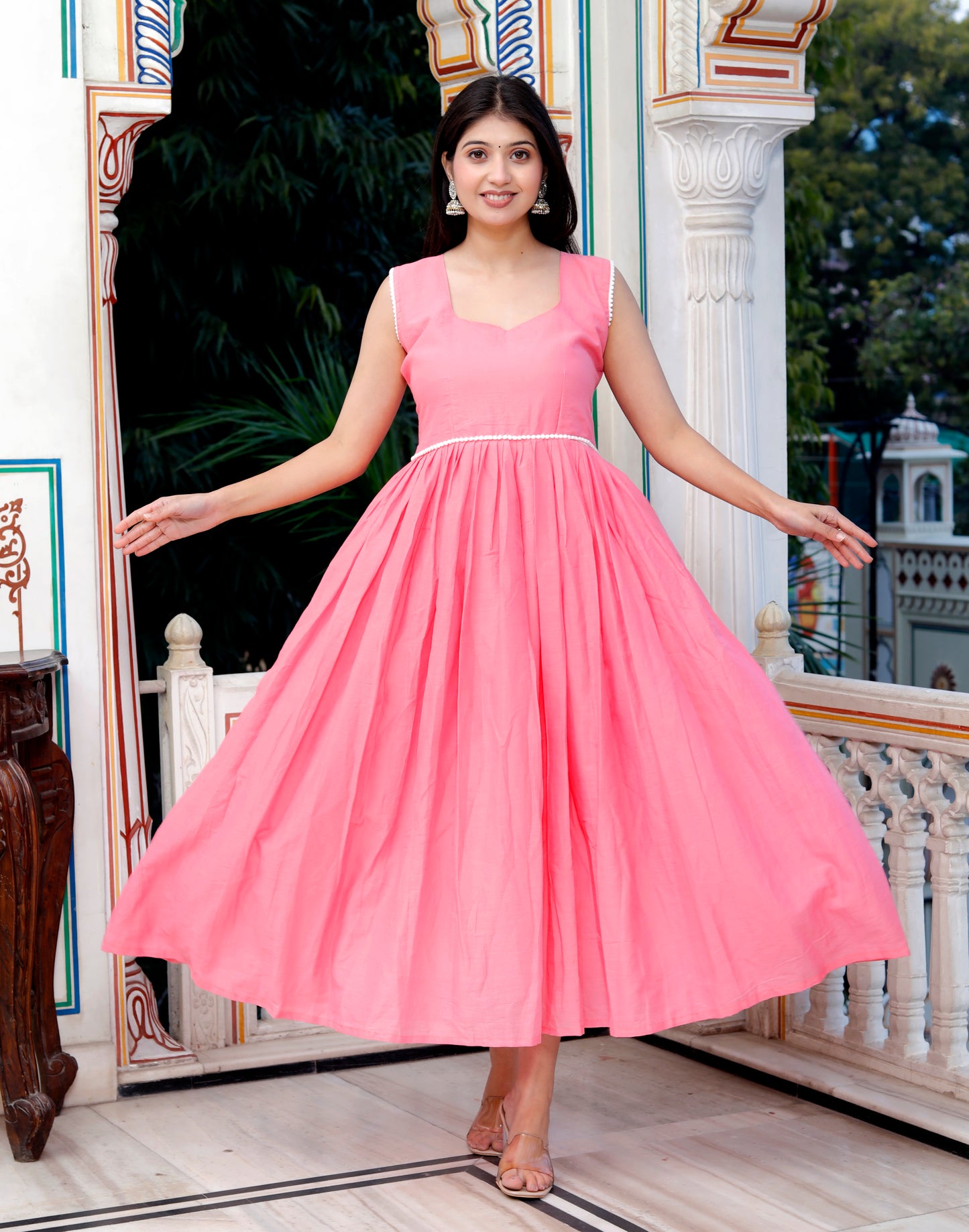 Pastel Perfection Pink Midi Dress
