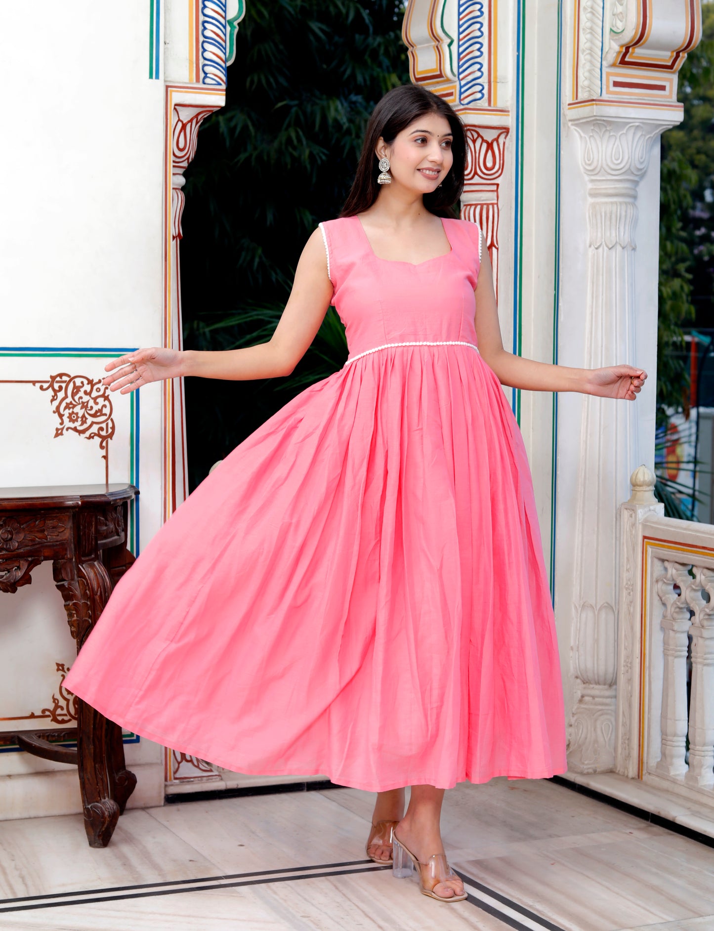 Pastel Perfection Pink Midi Dress