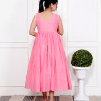 Pastel Perfection Pink Midi Dress