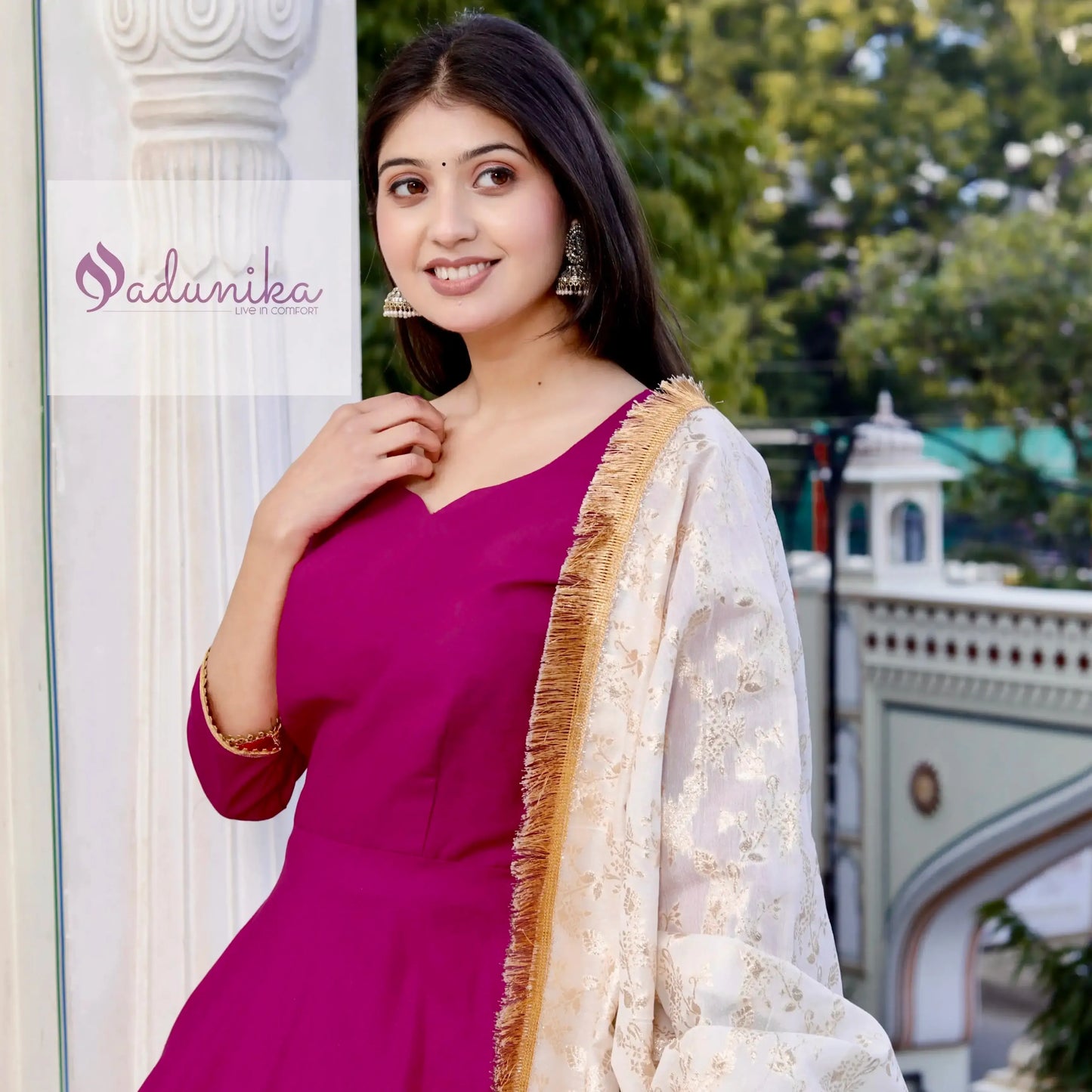 Royal Rani Magenta Anarkali Set